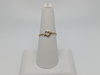 10k 12k Black Hills Gold Heart Promise Ring Multi-tone Gold Black Hills Heart Ring. 10k/12k Black Hill Band. Rose Gold Heart Vine Ring.