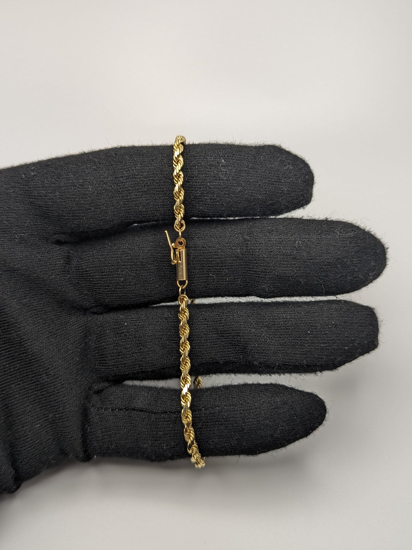 14k Yellow Gold 6.6 gram Rope 8" Bracelet Chain