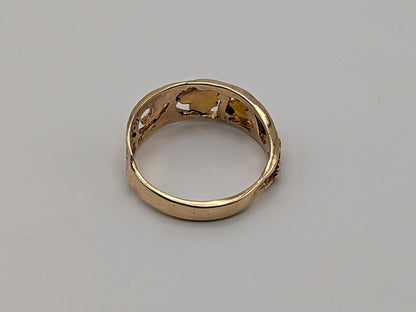 10k 12k Black Hills Gold Ring Multi-tone Gold Black Hills Vine Ring Filigree Promise Ring