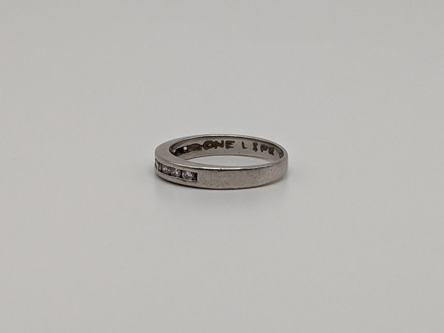 Platinum Channel ring Platinum .25ct Diamond Eternity Wedding Band Anniversary half eternity Women band