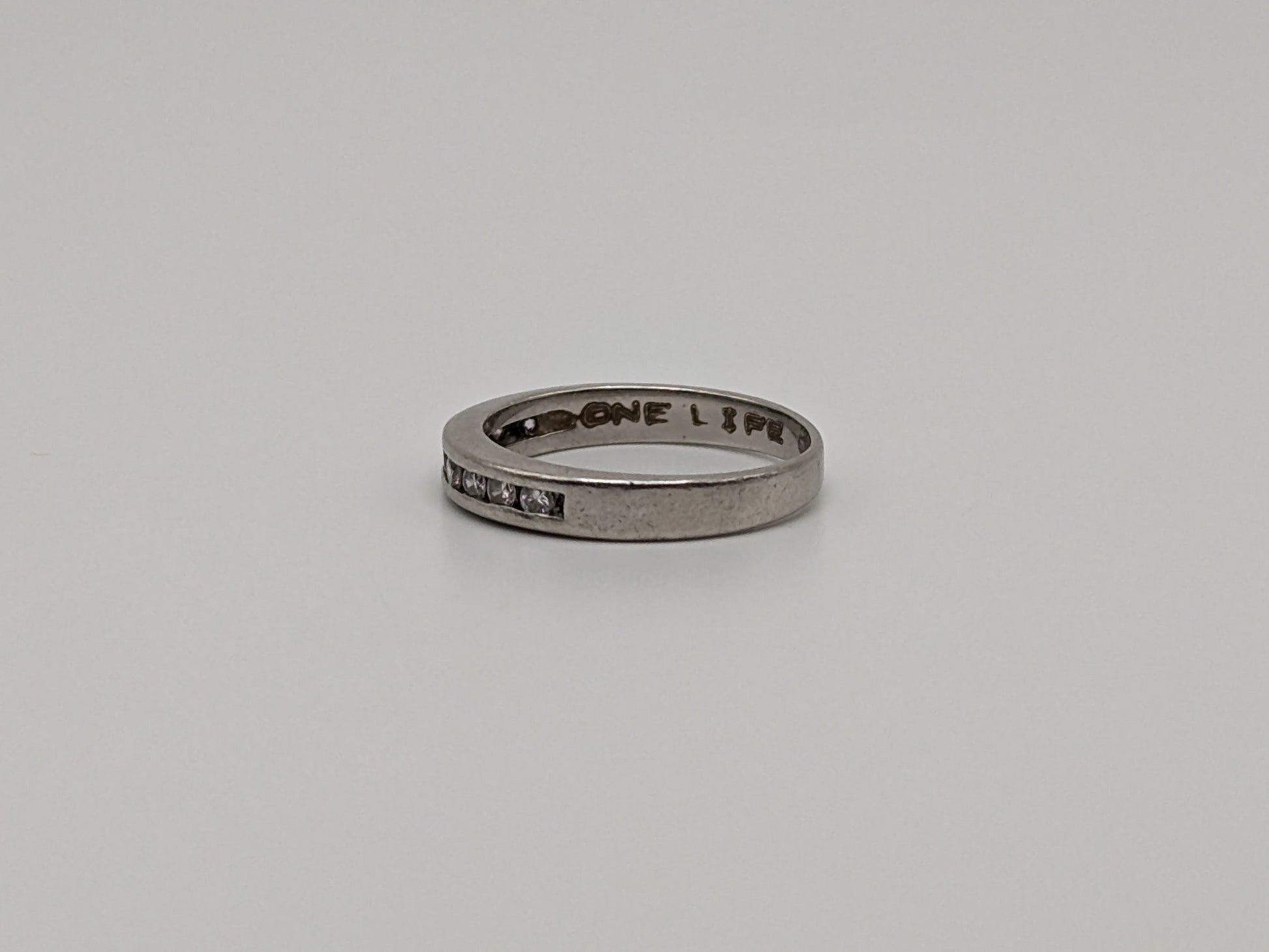 Platinum Channel ring Platinum .25ct Diamond Eternity Wedding Band Anniversary half eternity Women band