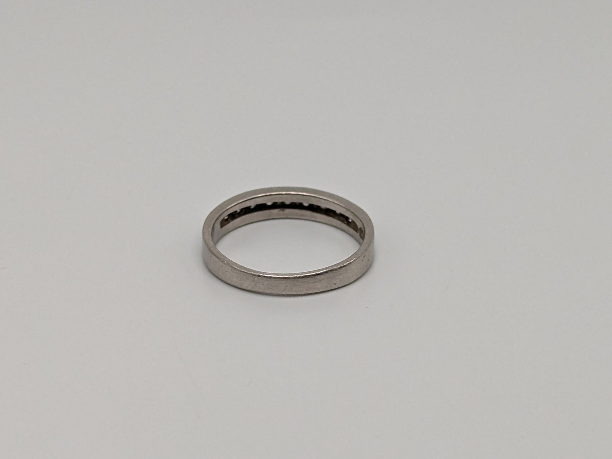 Platinum Channel ring Platinum .25ct Diamond Eternity Wedding Band Anniversary half eternity Women band