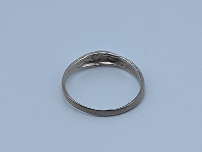 Sterling Silver Etched Design Ring. Vintage Sterling Silver Ring. Sterling Silver Minimalist Ring.