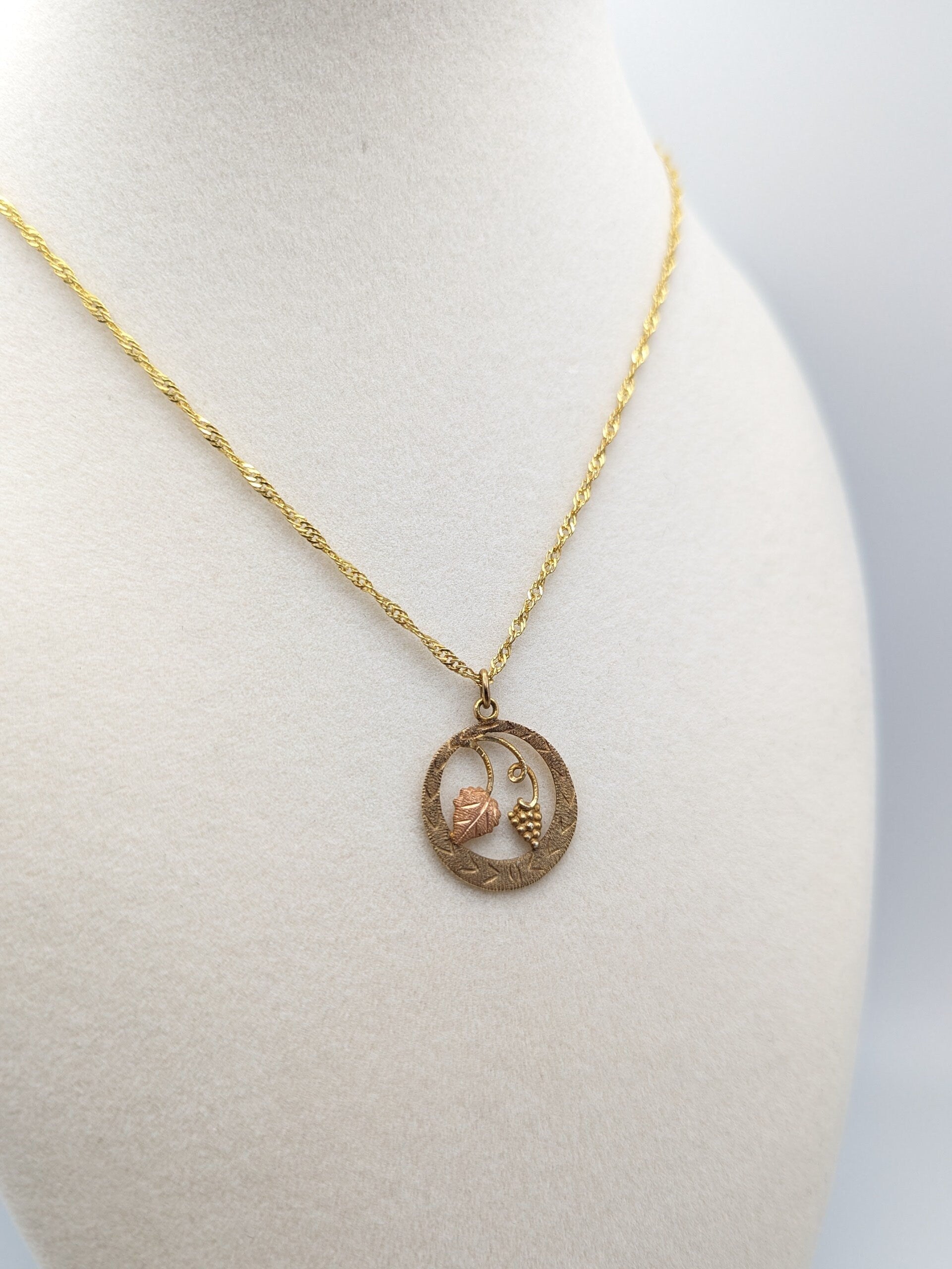 Black hills store Gold Circle Pendant necklace