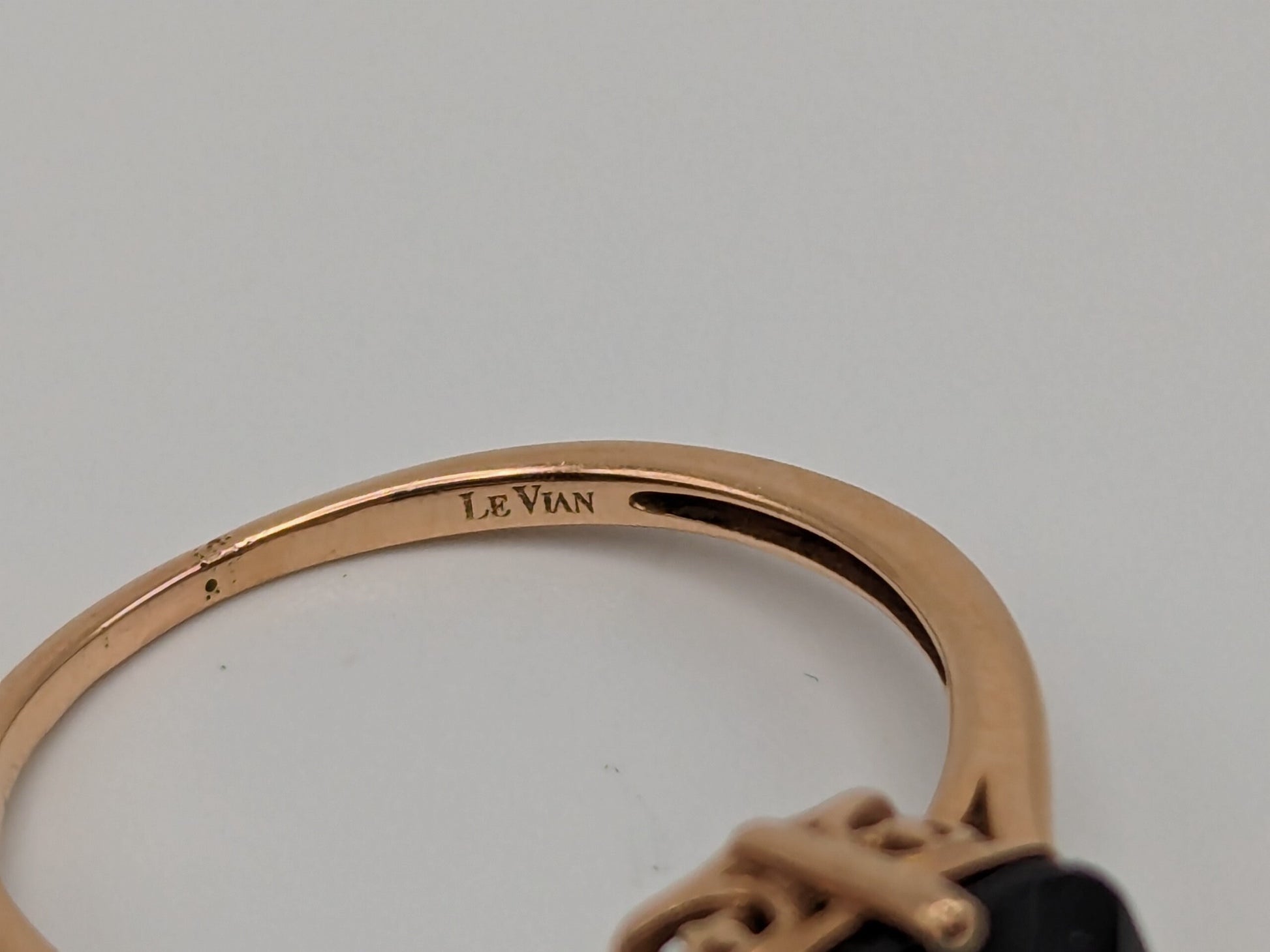 LeVian 14k Yellow Gold Chocolate Smoky Quartz Square Statement Wdding Cocktail Ring