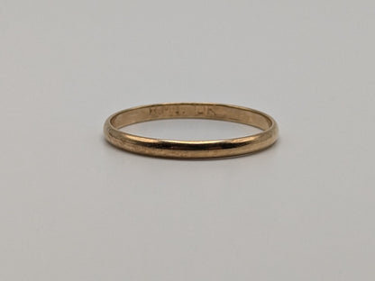 10k Yellow Gold 2mm Wedding Band Comfort Fit Wedding Ring. Anniversary Band.