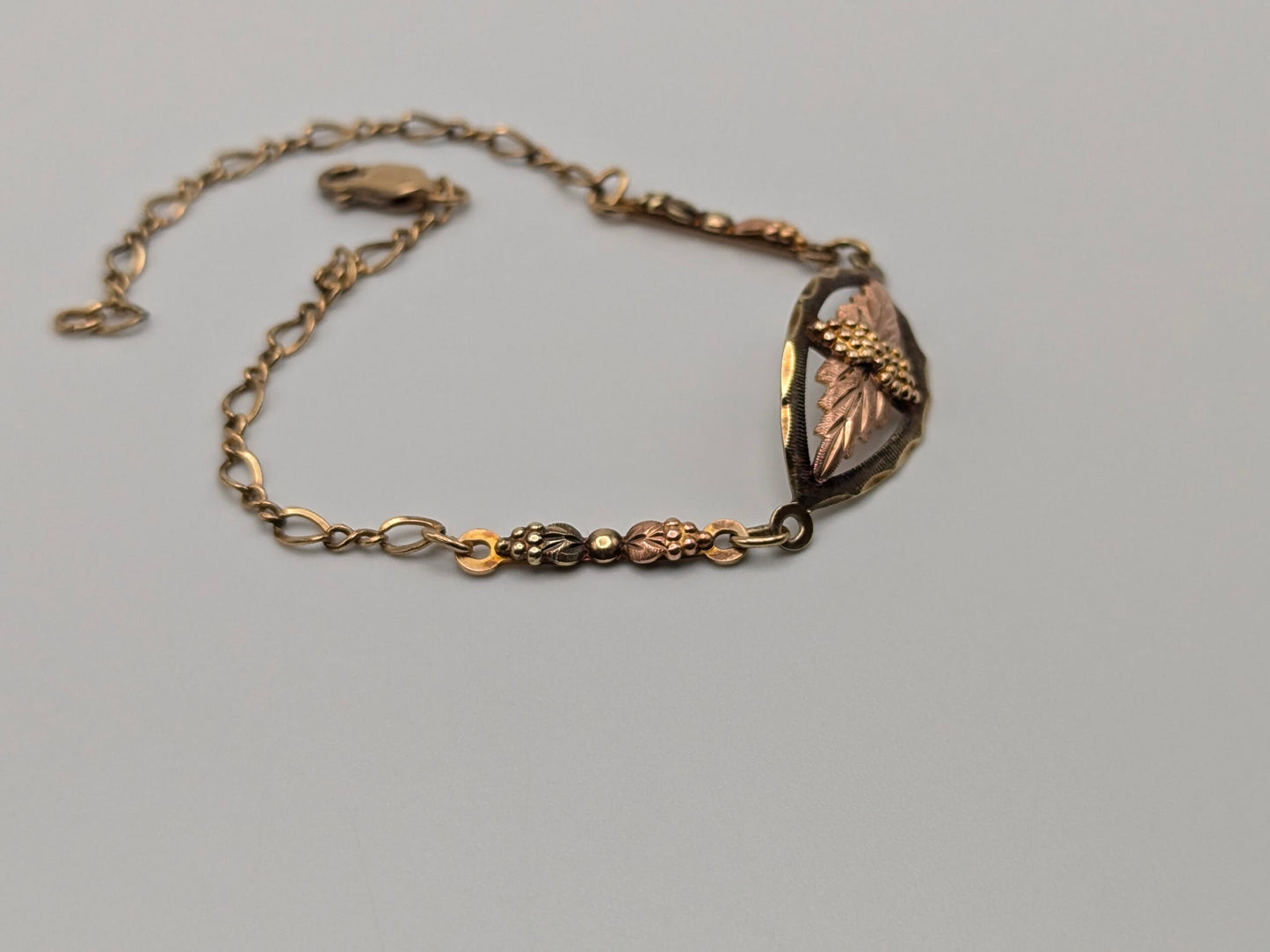 10k 12k Black Hills Gold Rose Gold Vine Bracelet. Black Hills Gold 10k Vine Bracelet.