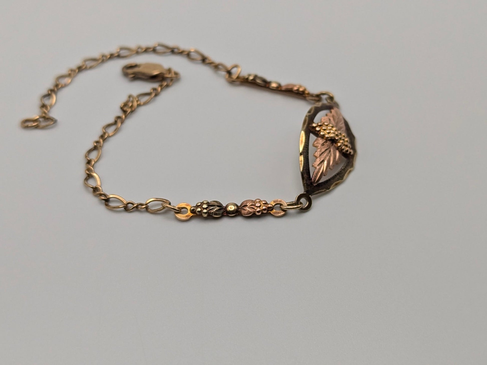 10k 12k Black Hills Gold Rose Gold Vine Bracelet. Black Hills Gold 10k Vine Bracelet.