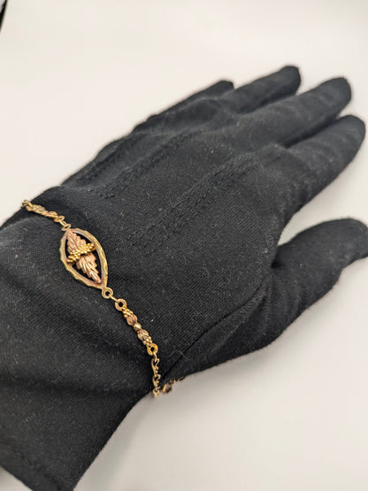 10k 12k Black Hills Gold Rose Gold Vine Bracelet. Black Hills Gold 10k Vine Bracelet.