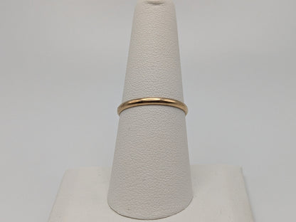 10k Yellow Gold 2mm Wedding Band Comfort Fit Wedding Ring. Anniversary Band.