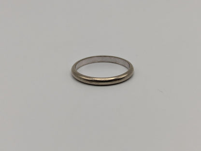 14k White Gold 2.4mm Wedding Band Anniversary Engagement Ring