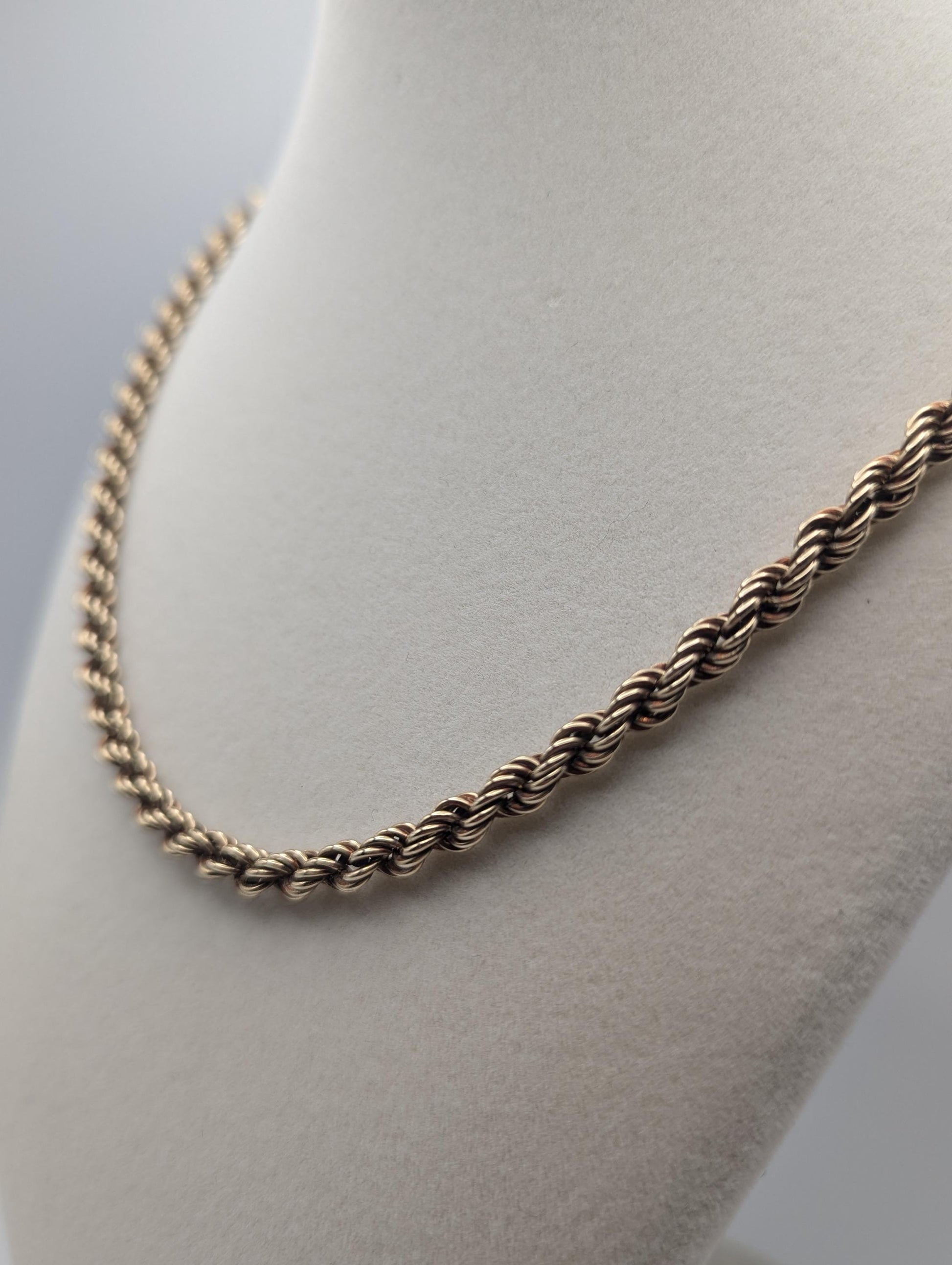 Heavy 10k Solid Gold 13gr 5mm Specialty Rope Chain 21" Necklace