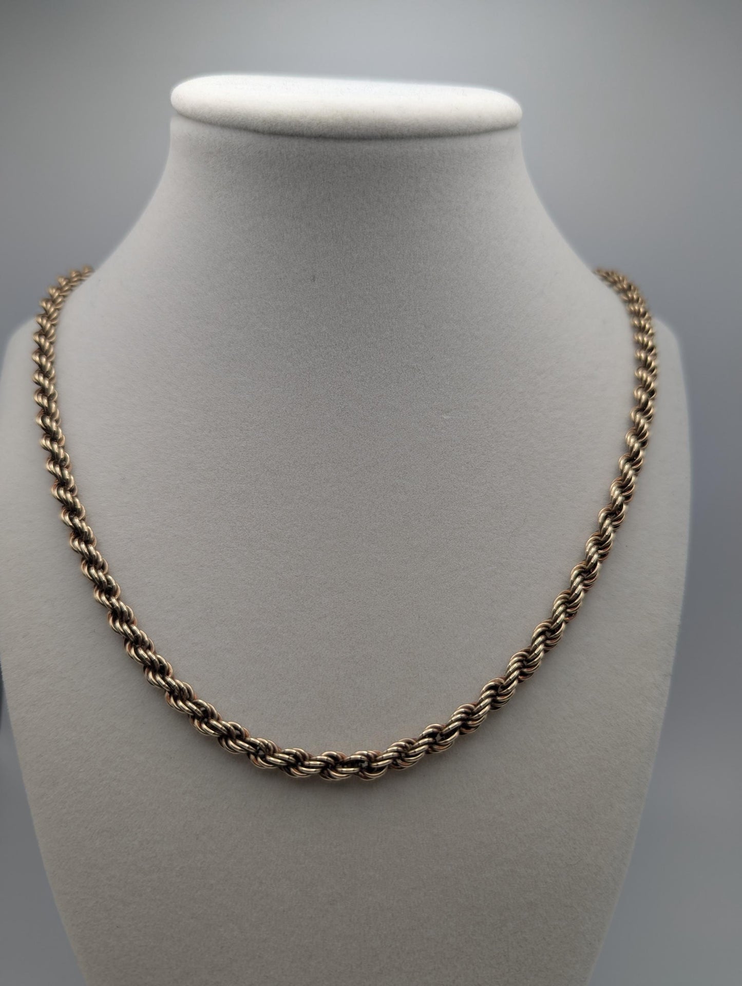 Heavy 10k Solid Gold 13gr 5mm Specialty Rope Chain 21" Necklace