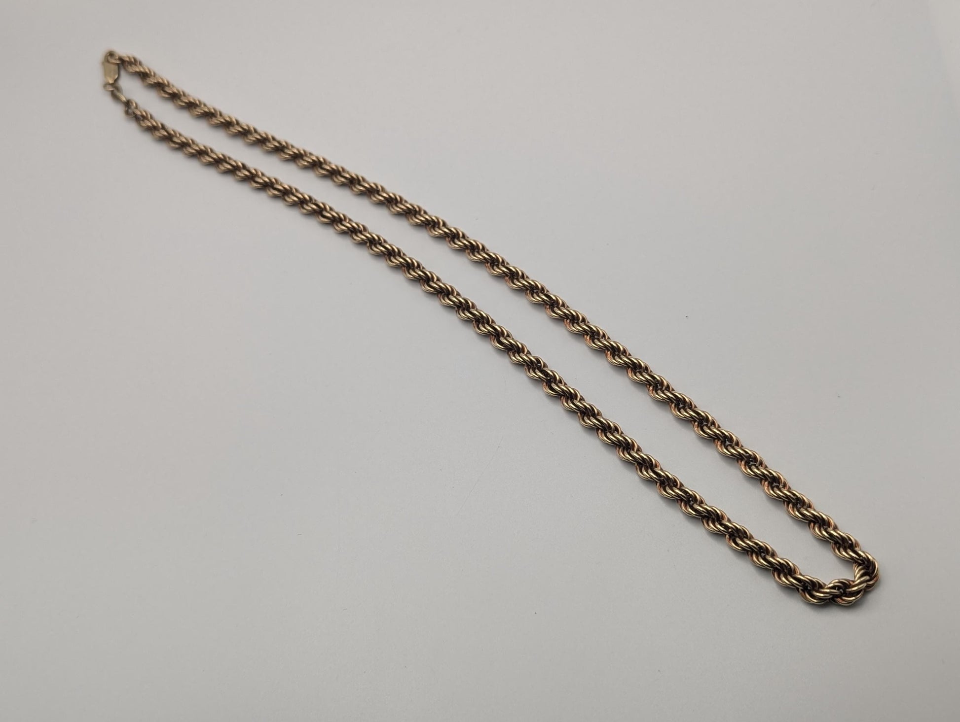 Heavy 10k Solid Gold 13gr 5mm Specialty Rope Chain 21" Necklace