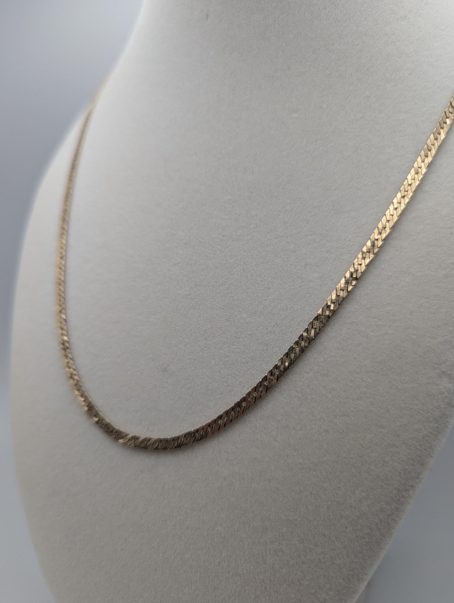 10k Yellow Solid Gold 2.85mm Woven Wheat Chain 22" Necklace