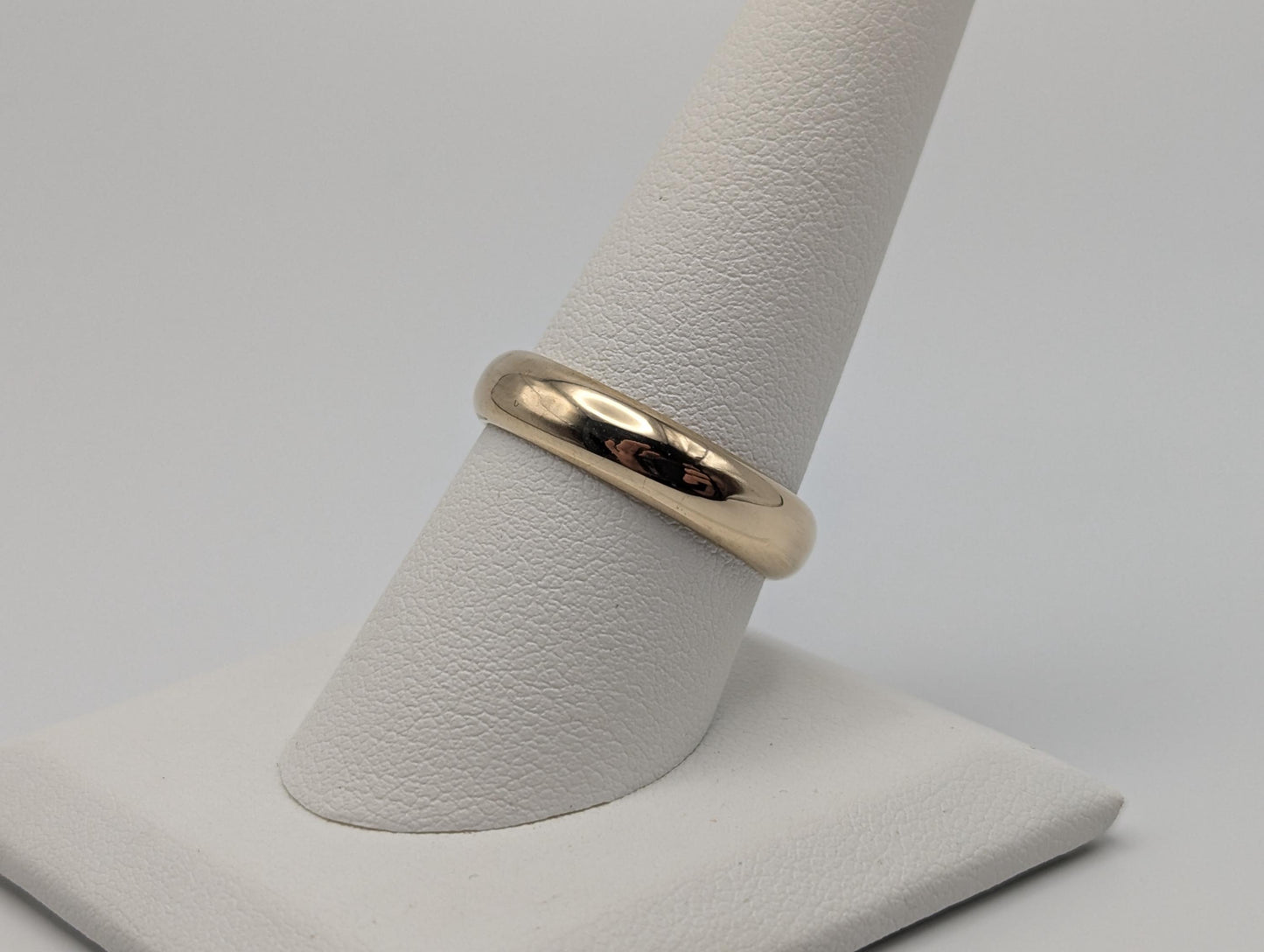 14k Heavy Yellow Gold 5mm Wedding Band Gold Anniversary Ring Mens Ring