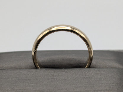 14k Heavy Yellow Gold 5mm Wedding Band Gold Anniversary Ring Mens Ring