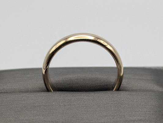 14k Yellow Gold 6.8mm Wedding Band Gold Anniversary Ring Mens Ring