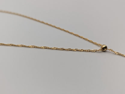 10k Italy Gold Love Heart Pendant Necklace w/ GF Necklace Extention Chain Necklace