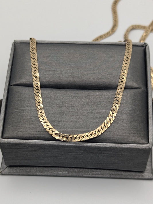 10k Yellow Solid Gold 2.85mm Woven Wheat Chain 22" Necklace