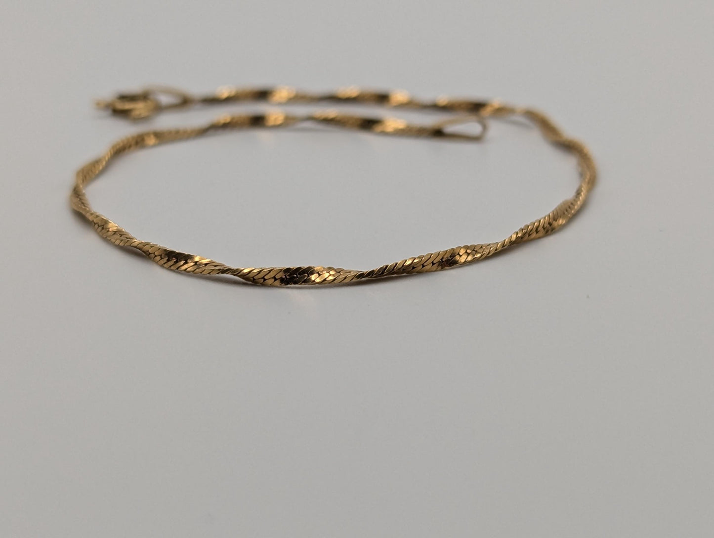 14k ITALY Solid Gold Omega Chain 7" Gold Custom Bracelet