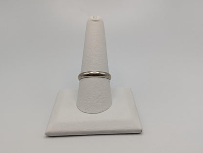 14k White Gold Wedding Band 14k White Gold Anniversary Ring. 14k White Gold Mens Ring