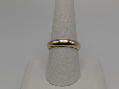 14k Heavy Yellow Gold 5mm Wedding Band Gold Anniversary Ring Mens Ring