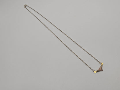10k 12k Black Hills Rose Gold Leaf & Vine Pendant w Necklace GF Chain