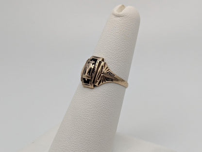 Antique 10k 1942 Jostens Class Ring. Vintage Class Ring. Signet Ring.