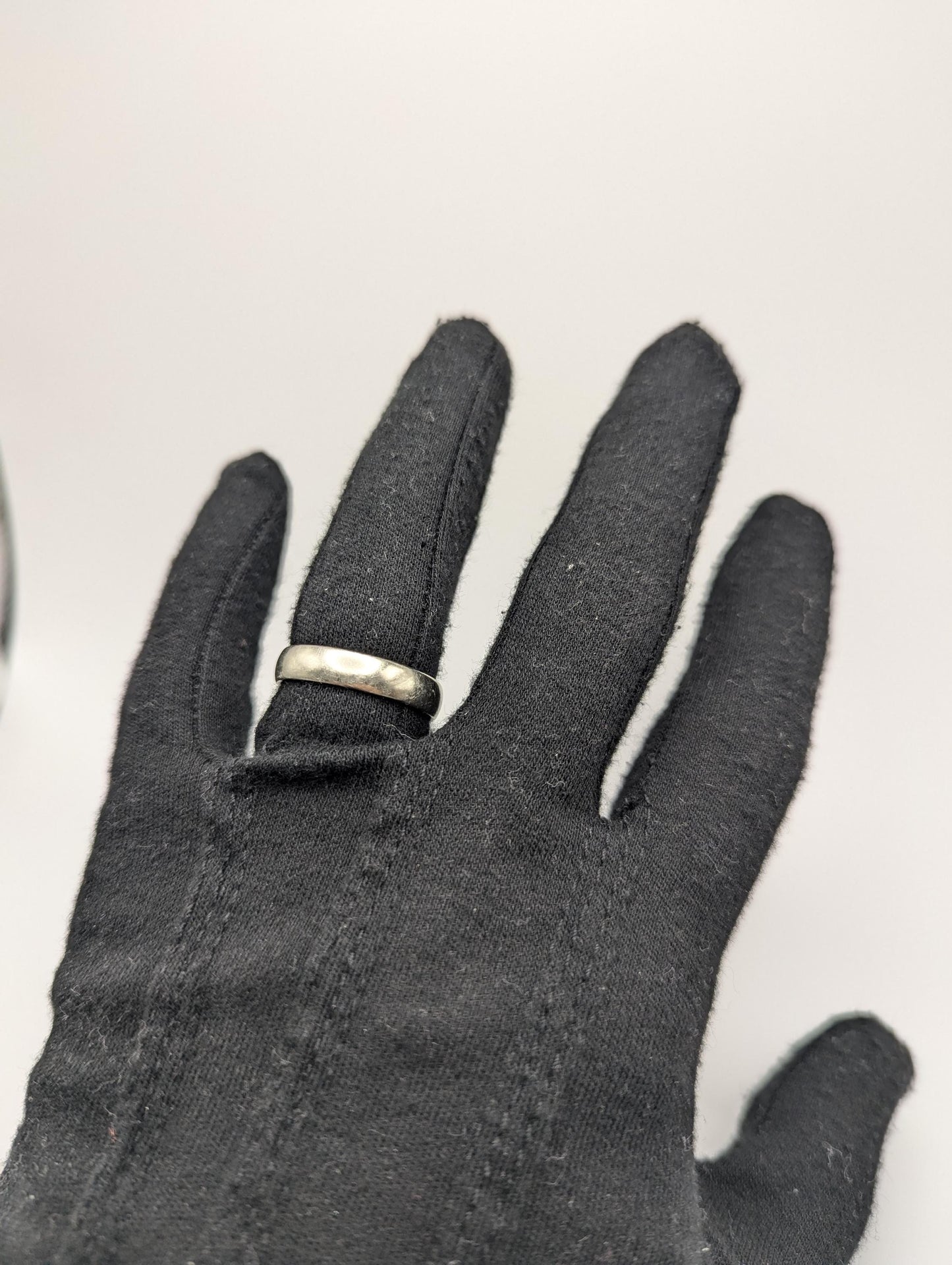 White Gold 18k JABEL 5.0mm HEAVY 7.9g Wedding Band Anniversary Unisex Band Ring