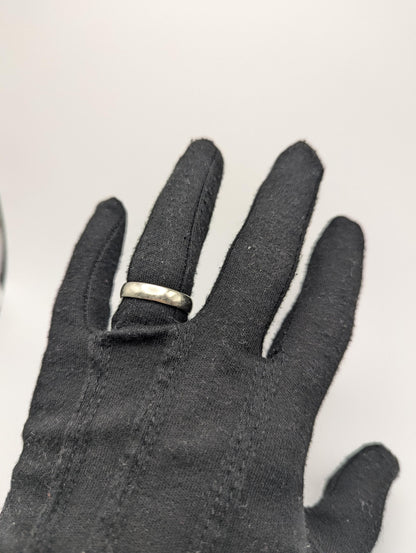 White Gold 18k JABEL 5.0mm HEAVY 7.9g Wedding Band Anniversary Unisex Band Ring