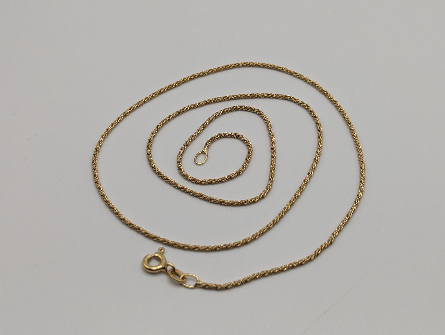 14k Yellow Gold ITALY Mesh Rope Chain. Speciality Italy Necklace 18"