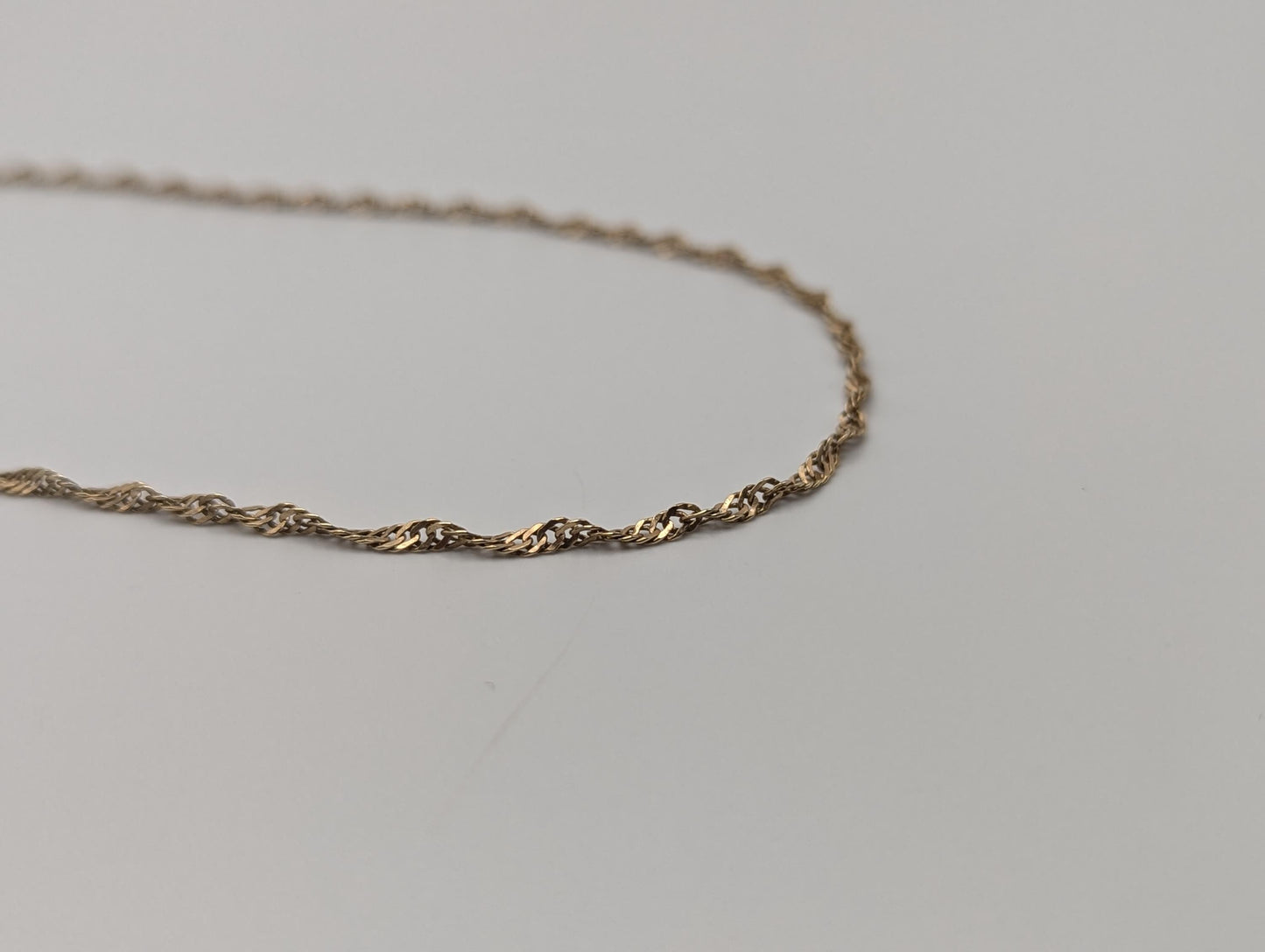 14k Yellow Gold ITALY Twisted Rope Chain. Speciality Italy Arafin Necklace 17"