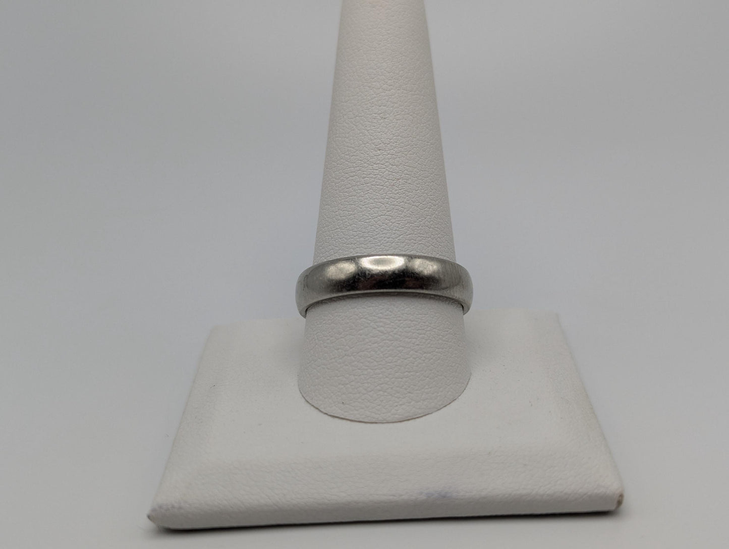 White Gold 18k JABEL 5.0mm HEAVY 7.9g Wedding Band Anniversary Unisex Band Ring