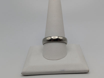 White Gold 18k JABEL 5.0mm HEAVY 7.9g Wedding Band Anniversary Unisex Band Ring