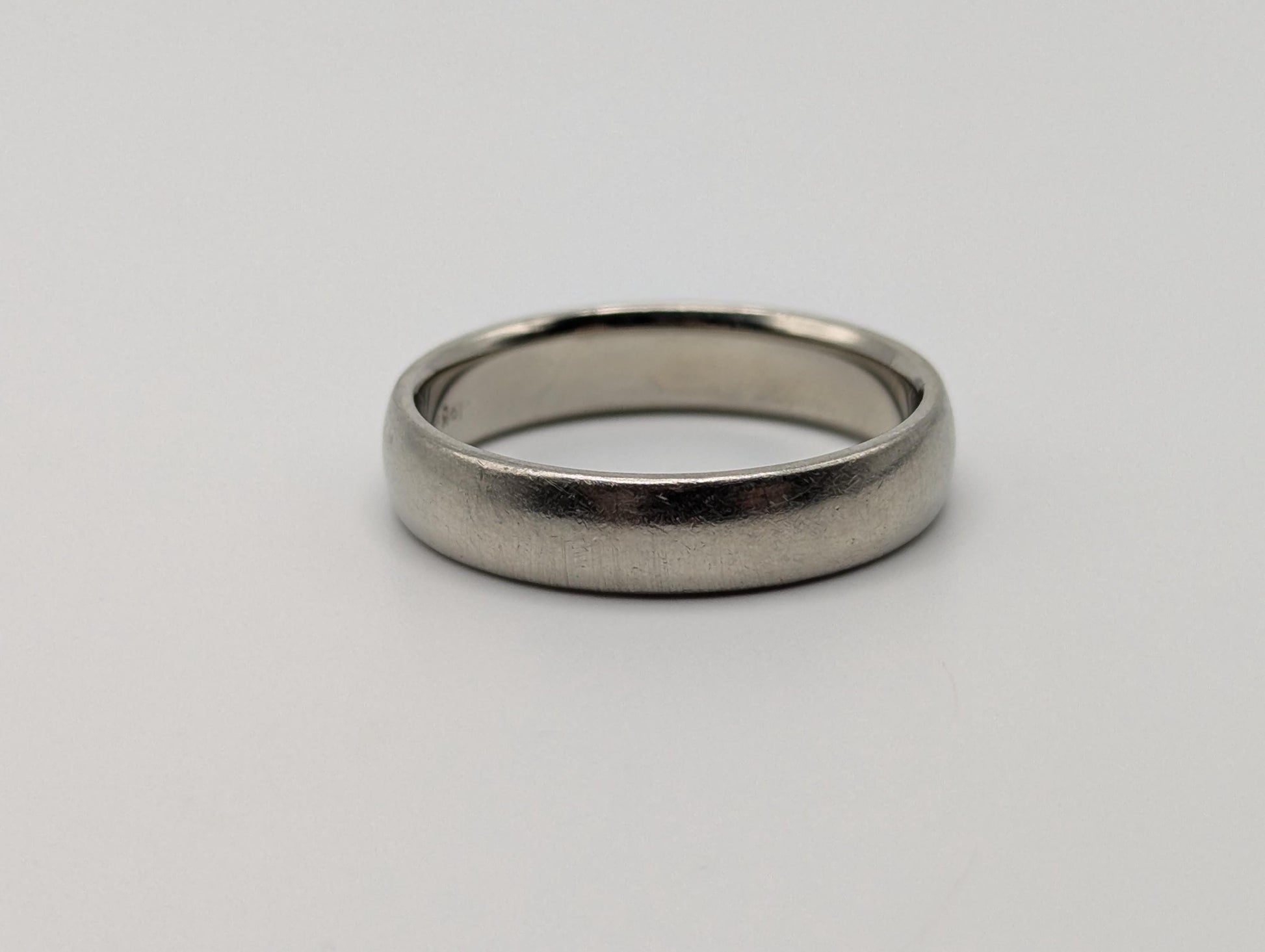 White Gold 18k JABEL 5.0mm HEAVY 7.9g Wedding Band Anniversary Unisex Band Ring