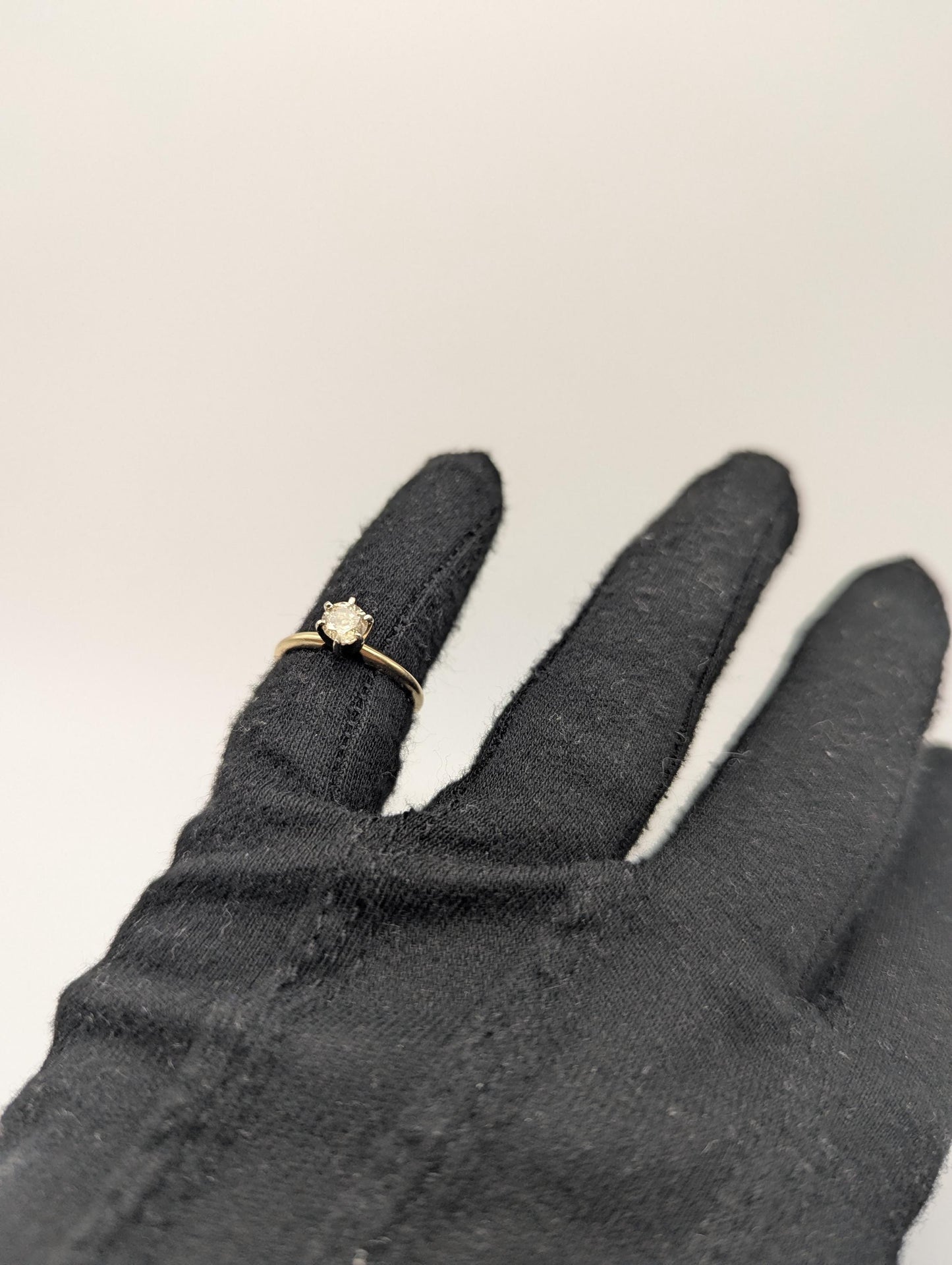 14k Yellow Gold Diamond 0.5 ct Solitaire Ring Wedding Band Promise Ring Engagement Ring