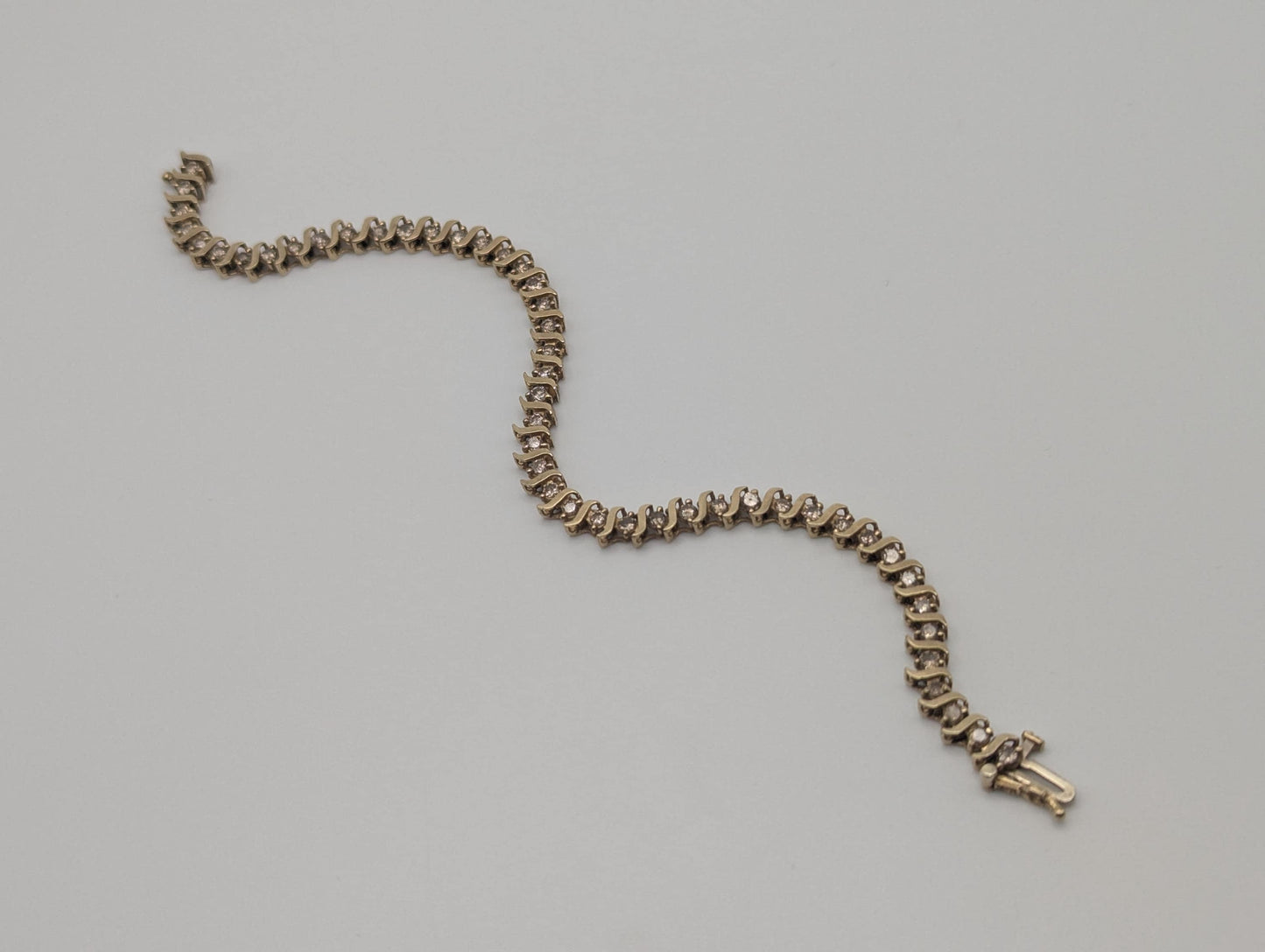 10k Yellow Gold 2.4 ctw Diamonds HEAVY 7.2 grams Bracelets Women Tennis Bracelet 7"