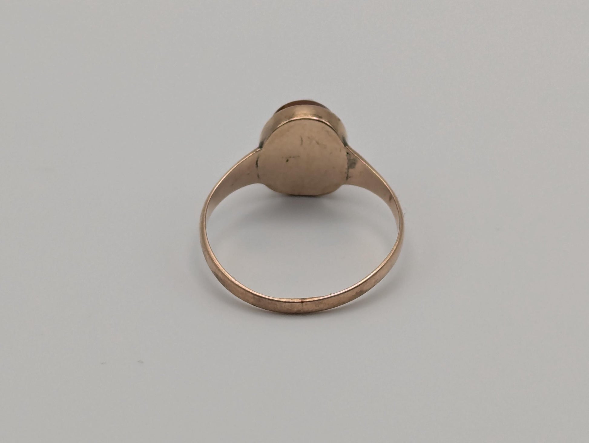 Antique 10k Gold Carnelian Cameo Ring Victorian Ring Cameo Statement Pinky Ring