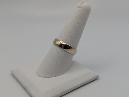 10k Yellow Gold Mens Art- Crest Wedding Ring 5mm Vintage Wedding Ring