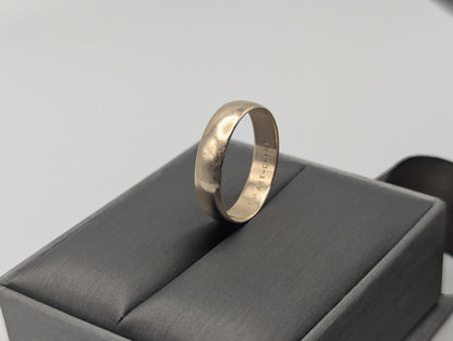 10k Yellow Gold Mens Art- Crest Wedding Ring 5mm Vintage Wedding Ring