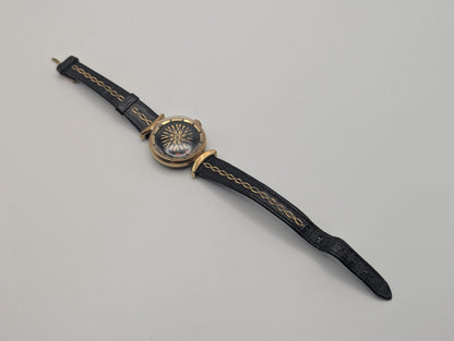 Vintage ERNEST BOREL Ladies Cocktail Watch Kaleidoscope Dial 25m Swiss Wristwatch 7.5"
