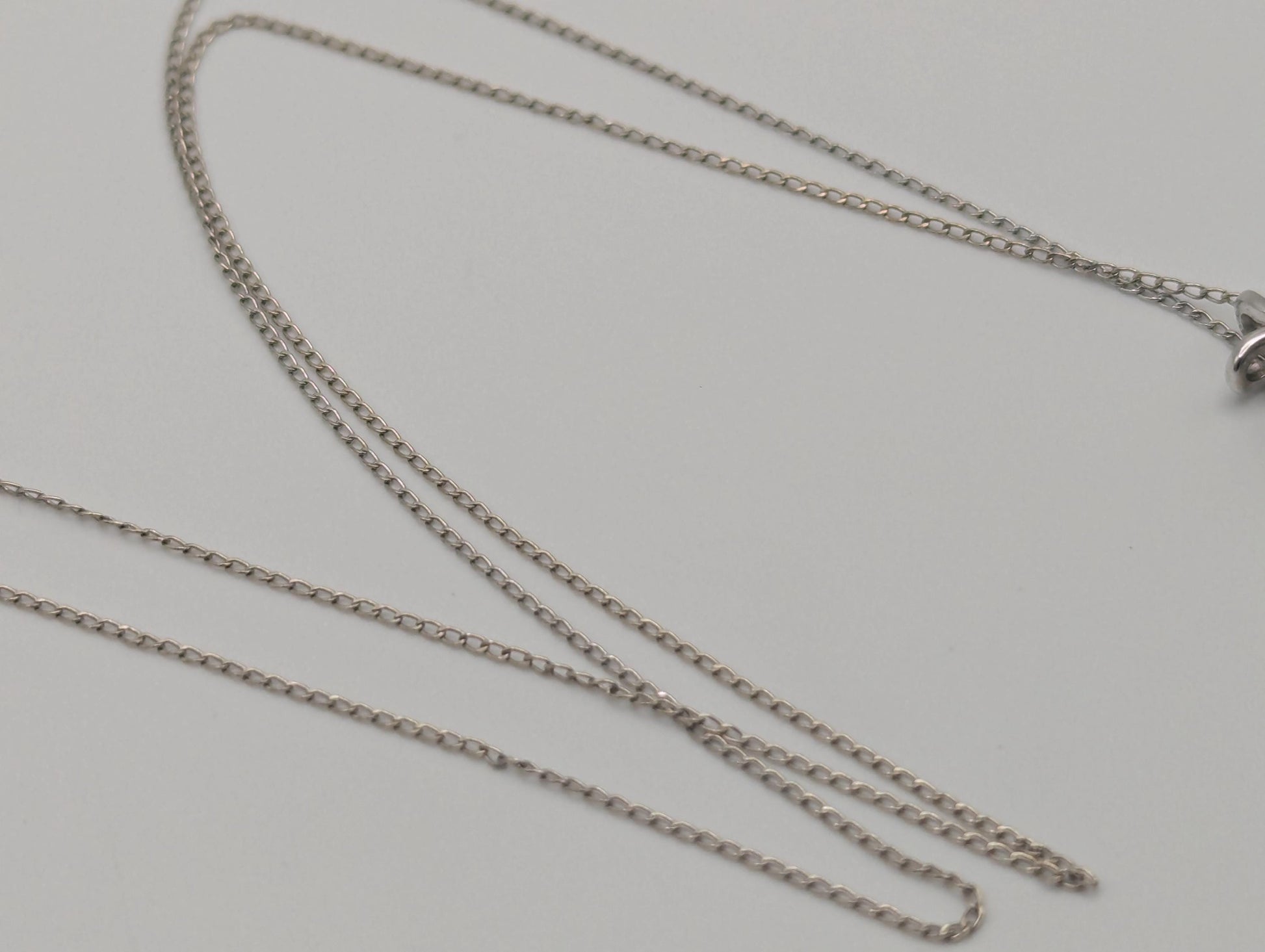 14K White Gold 1.1 ctw Diamond Love Heart w/Gold Chain Diamond Heart Pendant