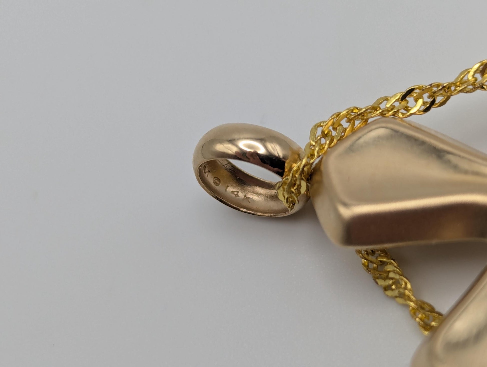 14k Yellow Gold Large Cross Pendant Necklace + Compliment GF 18k chain