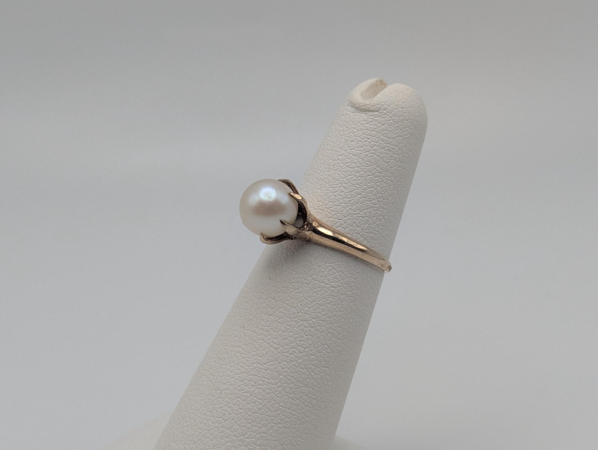10k Vintage Yellow Gold Victorian Pearl Ring Cocktail Ring