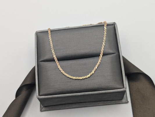 14k Yellow Gold Diamond Cut Necklace Chain Classic Gold Chain