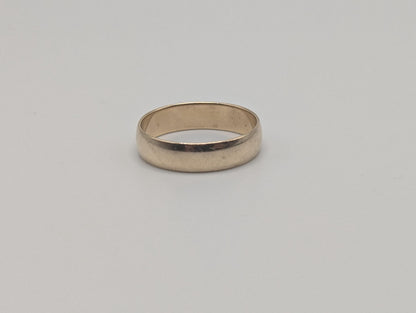 10k Yellow Gold Mens Art- Crest Wedding Ring 5mm Vintage Wedding Ring