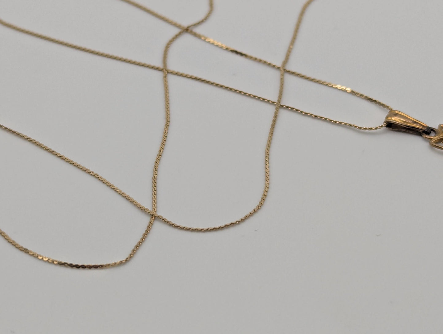 Victorian 14k Italy Lavaliere Amethyst Necklace. Vintage Victorian Necklace. 19"