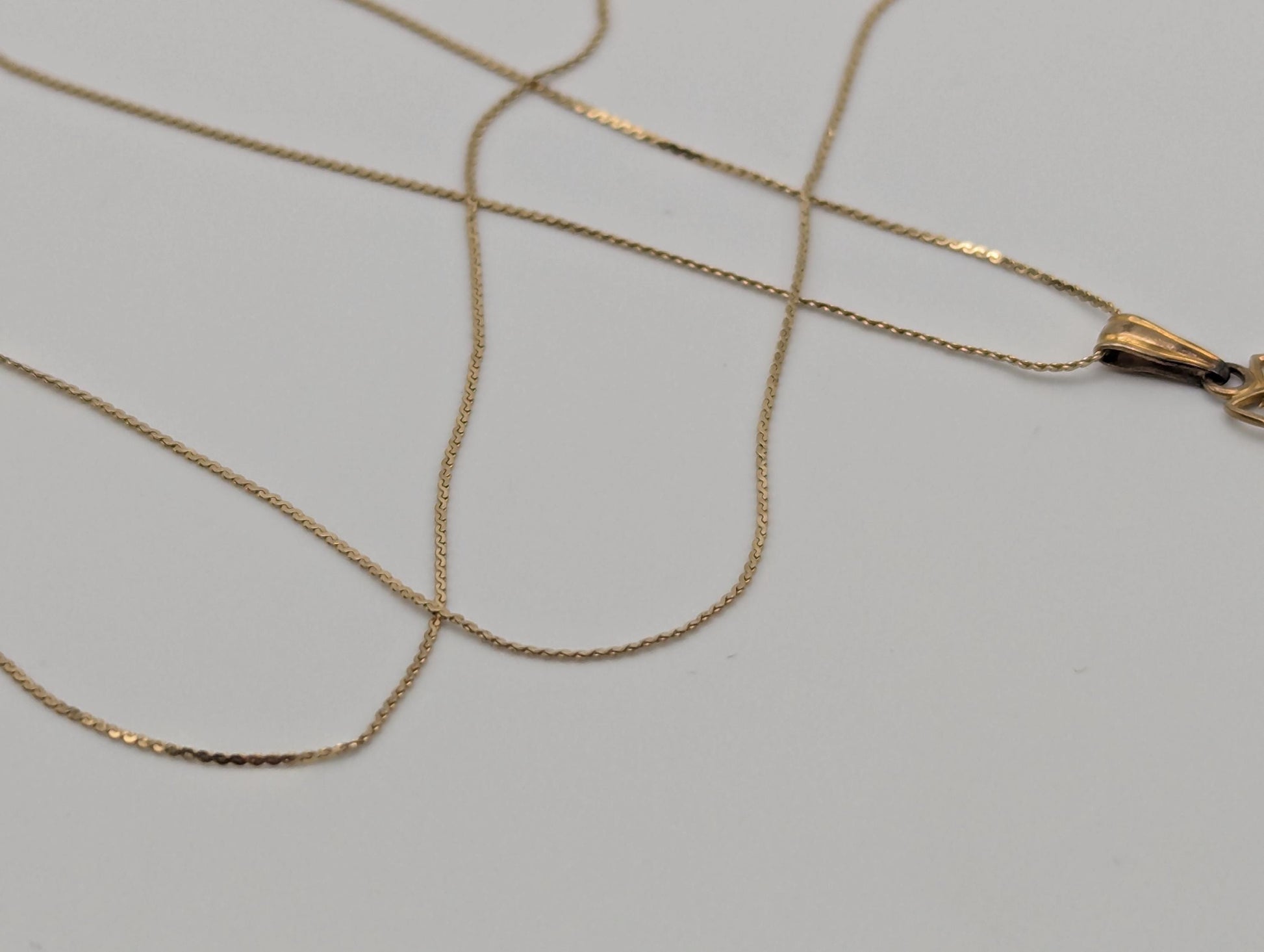 Victorian 14k Italy Lavaliere Amethyst Necklace. Vintage Victorian Necklace. 19"