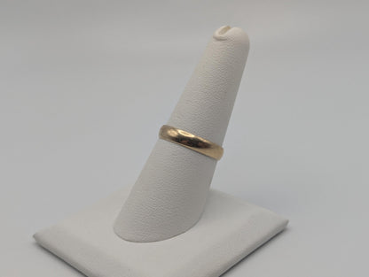10k Yellow Gold 4mm Wedding Band Comfort Fit Wedding Ring. Anniversary Band.